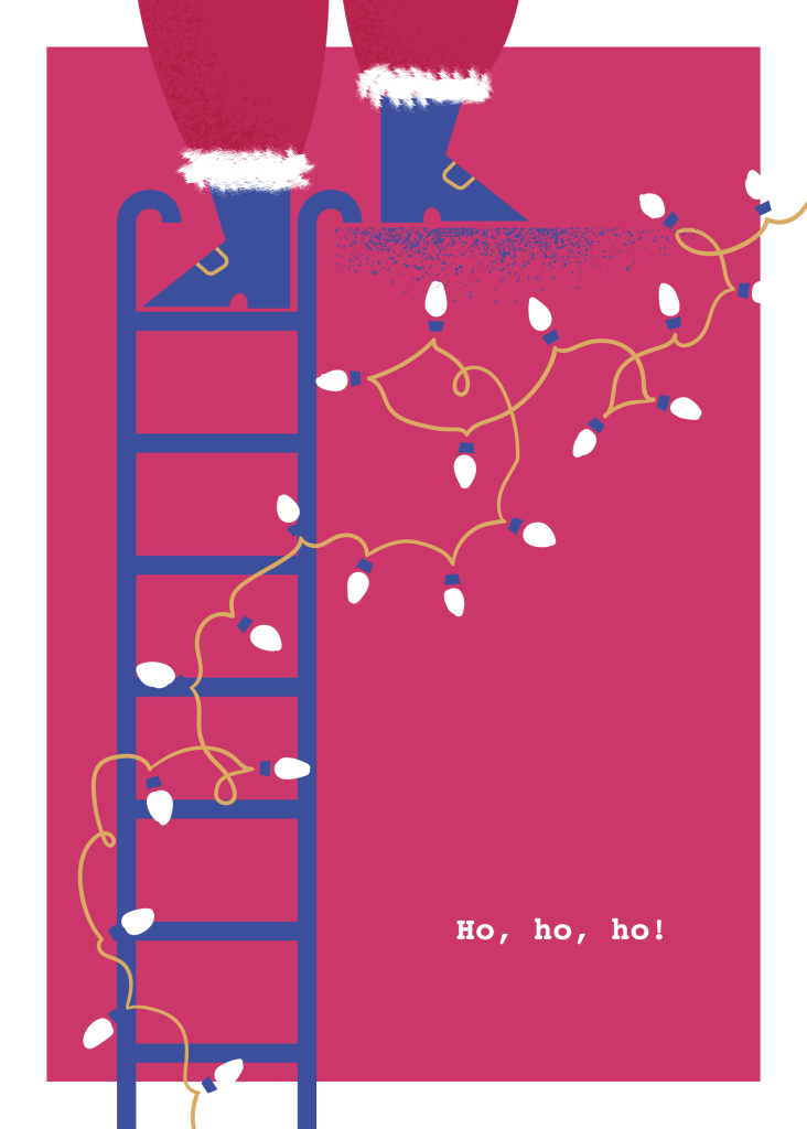 Digital Illustration. A collection of 3 Christmas cards in 15x21cm format.
A traditional way to wish a Merry Christmas to friends and relatives with a modern and vibrant style. Designed by annaeffe illustrator.